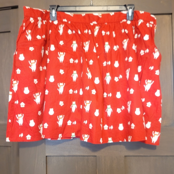 Modcloth Dresses & Skirts - Modcloth Red Kids Shorts with Playful Print